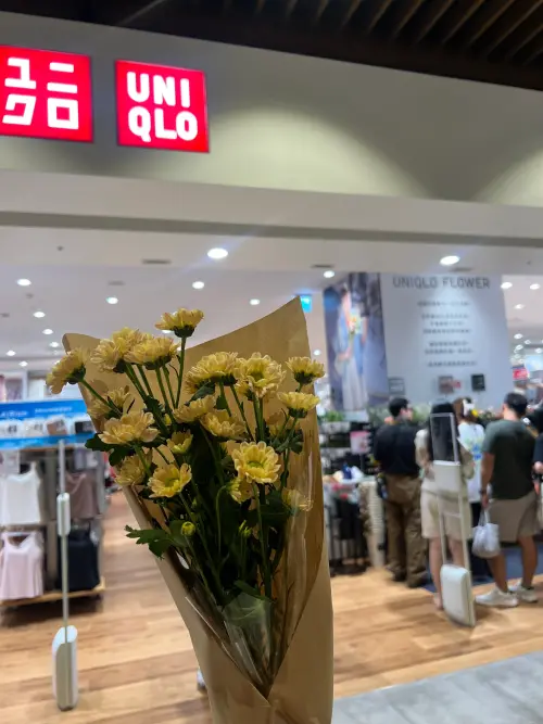 ▲UNIQLO FLOWER(圖/記者賴禹妡攝) ▲UNIQLO FLOWER(圖/記者賴禹妡攝)