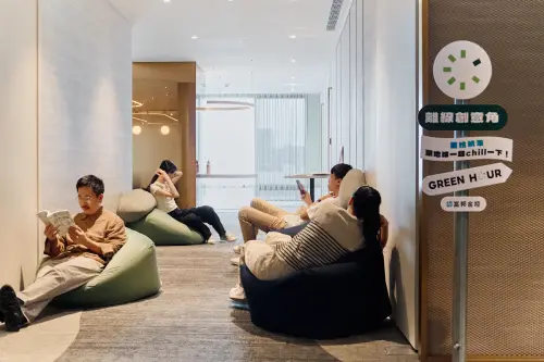 ▲Green Hour 鼓勵人們以最自在的低碳方式放鬆，讓減碳成為一種生活習慣－你休息，地球也跟著休息。