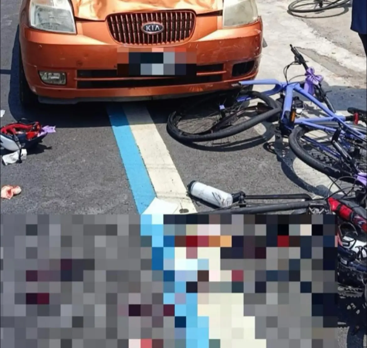 ▲40歲蕭姓肇事駕駛逆向衝撞新北市康橋國際學校學生自行車環島車隊，造成7名學生受傷送醫。（圖／警方提供）