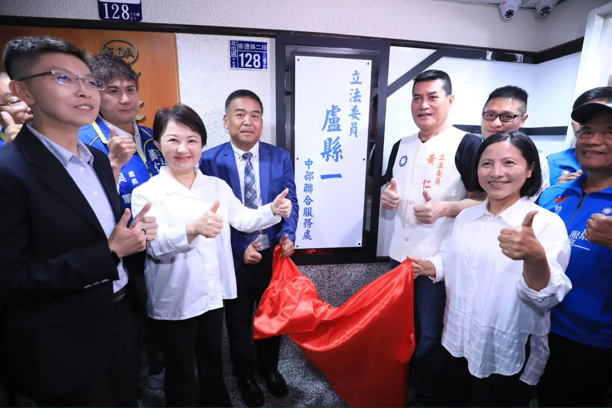 ▲行事謹慎的盧秀燕過去一星期公開露面時，被問及是否參與426上凱道，一直未正面回應（圖／台中市政府提供，2025.04.22）