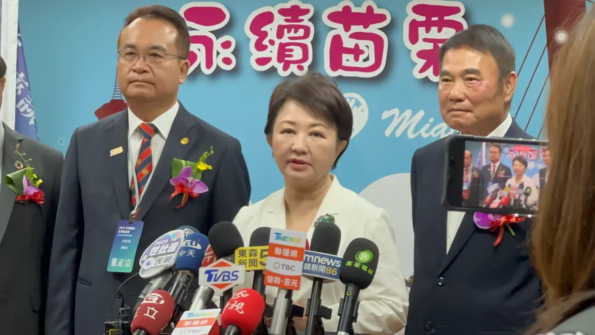 ▲台中市長盧秀燕表示，蔣萬安有倡議的熱忱，應該給他一個讚。（圖／讀者提供，2025.04.23）