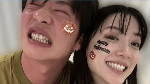 ▲永野芽郁（右）與田中圭（左）的醜聞爆出後，雙雙發聲道歉，不過田中圭卻顯的非常沒有誠意。（圖／翻攝自X）