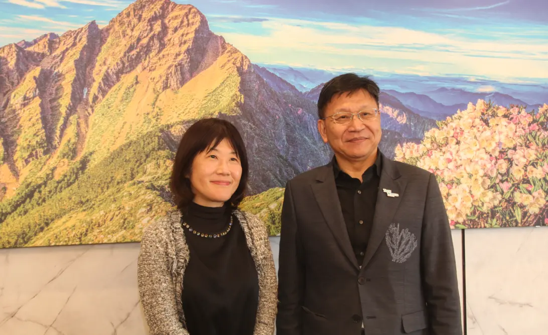 ▲吉村佐知子（圖左）表示，這次共有158個國家、180個單位參展，其中這次海外宣傳以韓國、中國、台灣、香港、美國為主要宣傳對象。（圖／記者鍾泓良攝影）