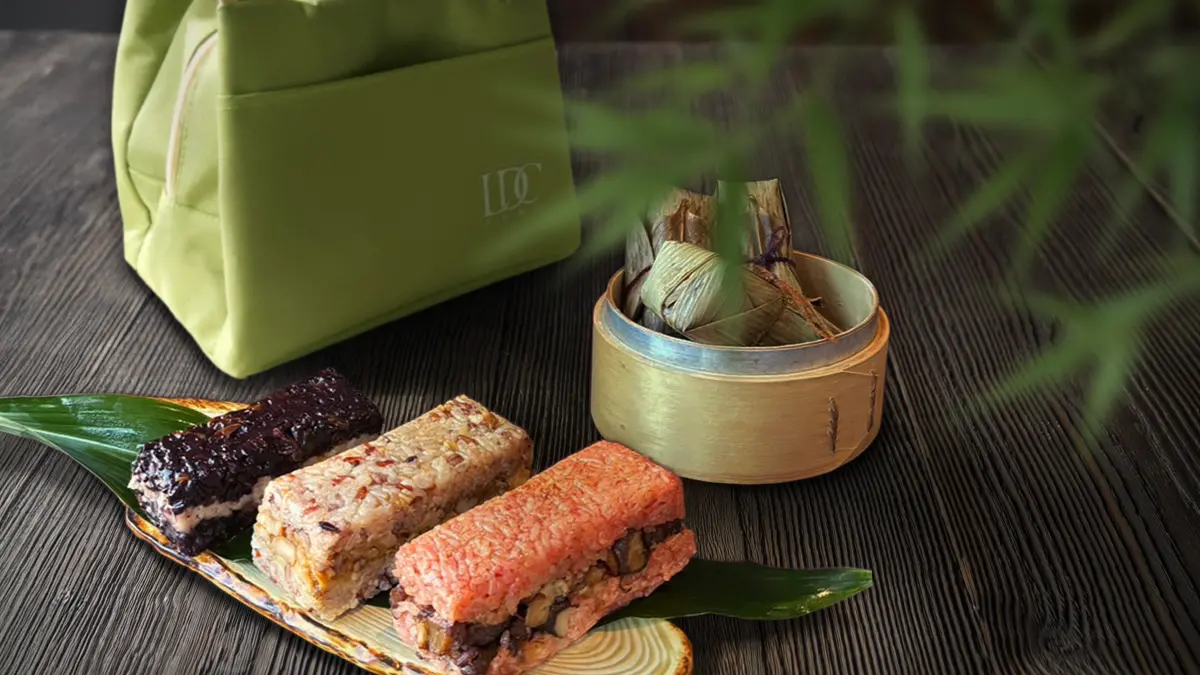 ▲高雄翰品酒店三款風味獨具的端午美粽，推出「端午美粽禮袋」。（圖／高雄翰品酒店提供）