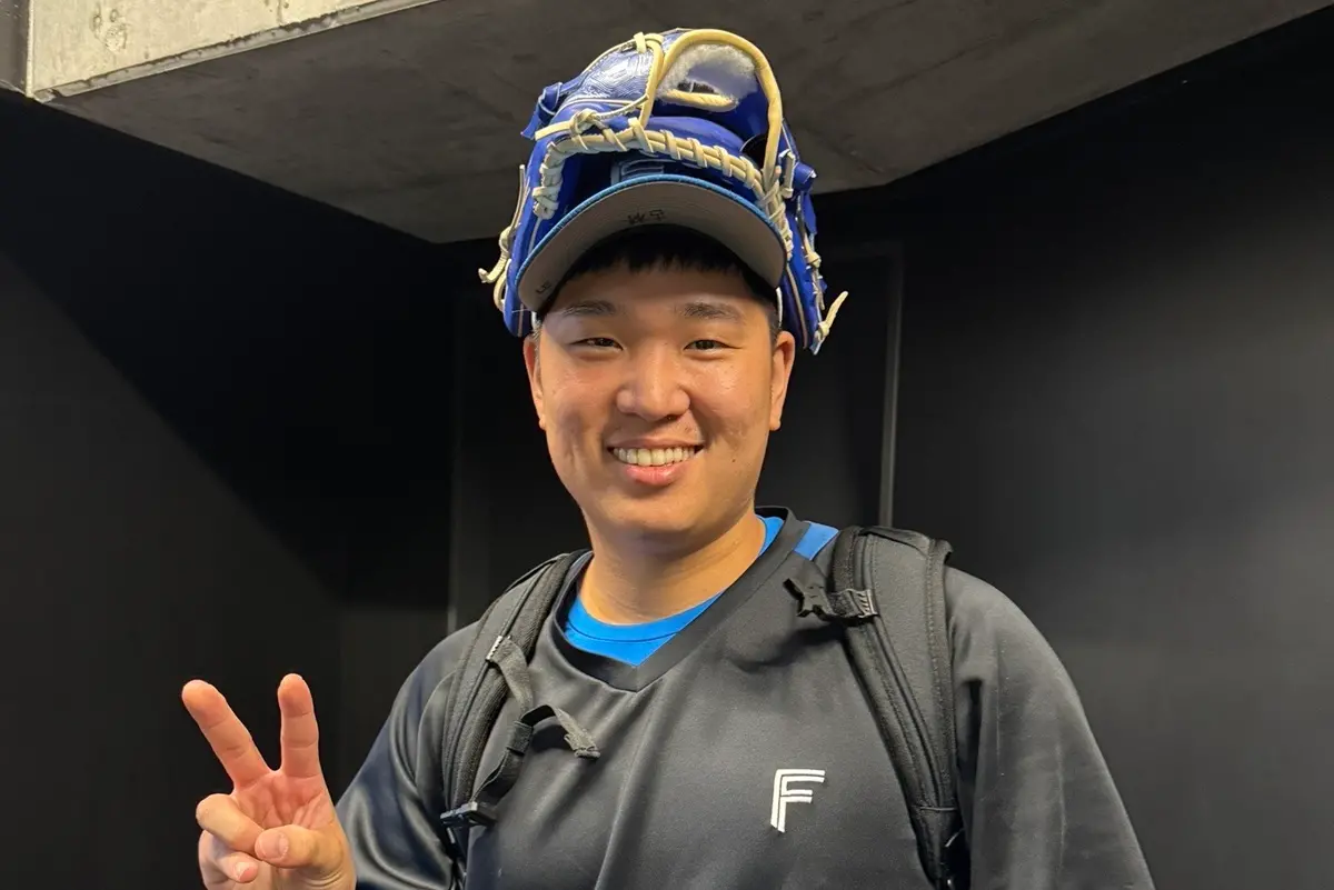 ▲日本火腿隊王牌伊藤大海稱讚古林睿煬投球動作高效簡潔，能輕鬆飆出火球，就像MLB洛杉磯道奇隊牆頭佐佐木朗希一樣。（圖／取自日本火腿官方X）