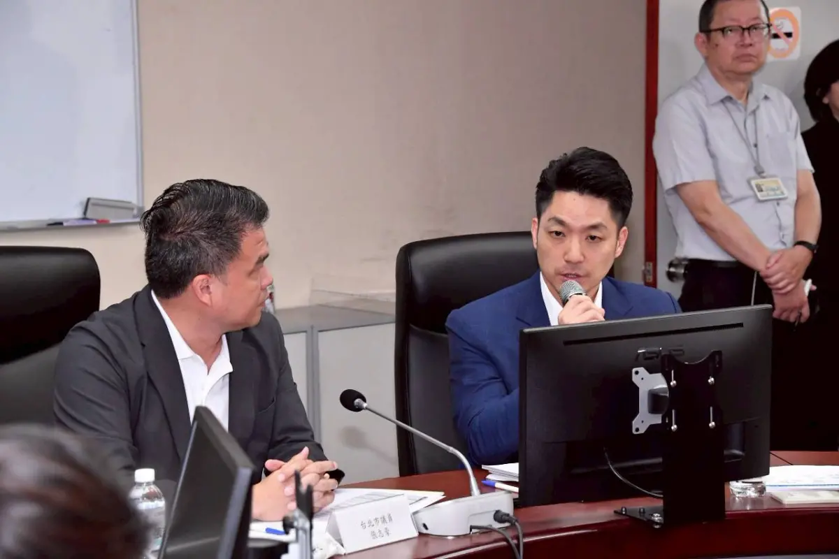 ▲台北市長蔣萬安（右）拜會北市議會民眾黨團。（圖／台北市政府提供，2025.04.24）