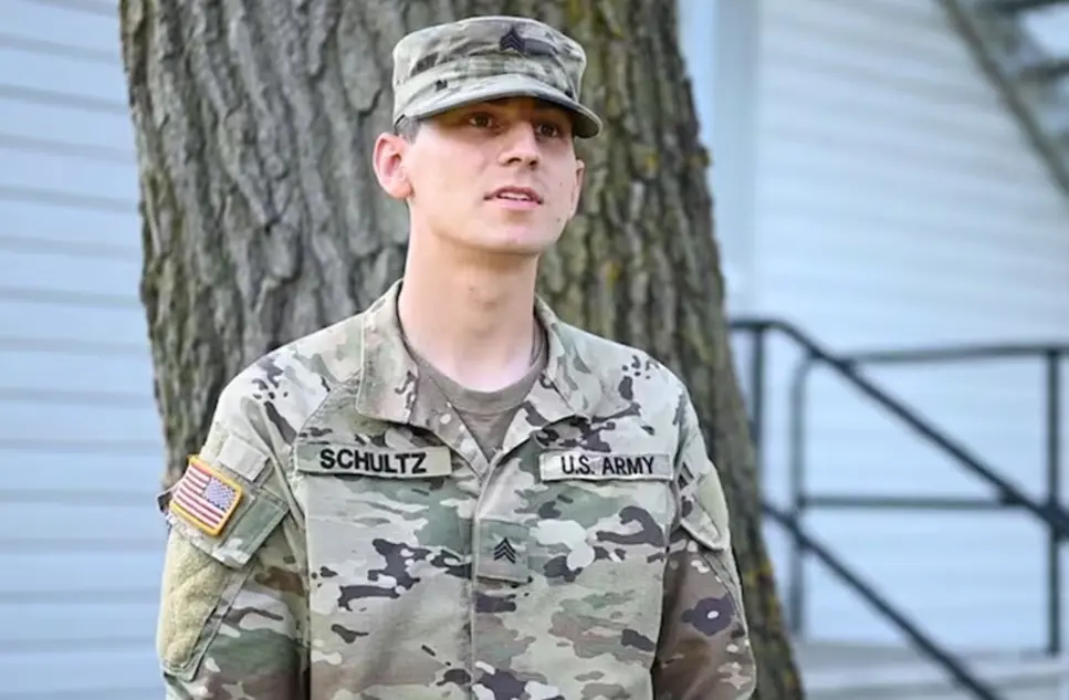 ▲美陸軍情報分析員舒茲（Korbein Schultz）洩漏台灣相關情報給中國 。（圖／翻攝自Ｘ）