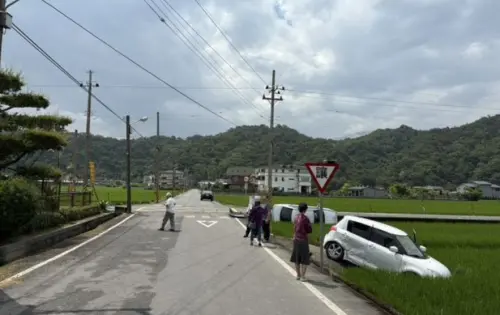 ▲車禍發生的肇事責任歸屬，由礁溪分局調查釐清中。（警方提供）