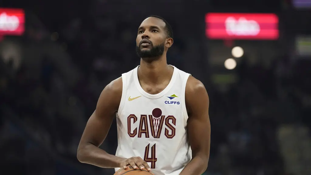 ▲NBA官方今（25）日宣布，效力於克里夫蘭騎士的前鋒/中鋒Evan Mobley榮獲2024-25賽季「Hakeem Olajuwon獎」，成為年度最佳防守球員（Kia NBA Defensive Player of the Year）。（圖／美聯社／達志影像）