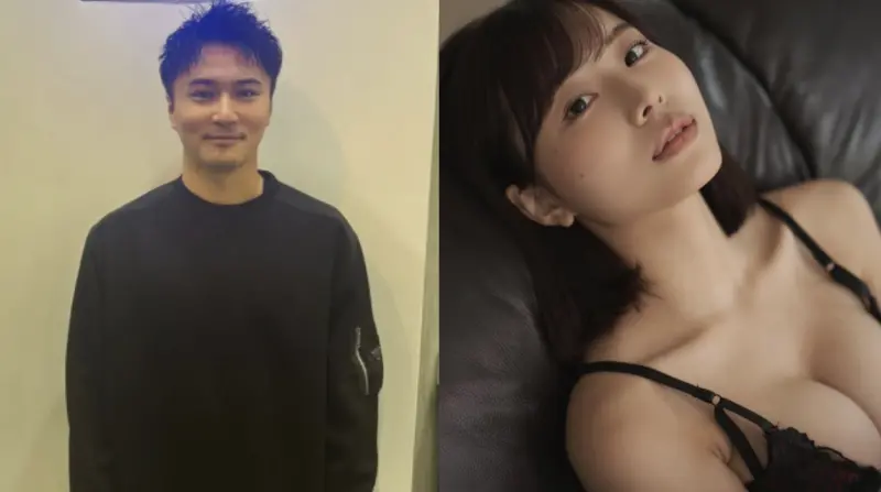 ▲加藤純一（左）婚內出軌本鄉愛（右），昨透過直播宣告離婚元配Sachiko。（圖／翻攝自加藤純一、本鄉愛IG）