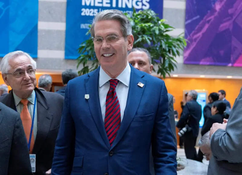 ▲美國財政部長貝森特對於本週和日本與南韓的「富有成效」初步貿易談判深受鼓舞。（圖／美聯社／達志影像）