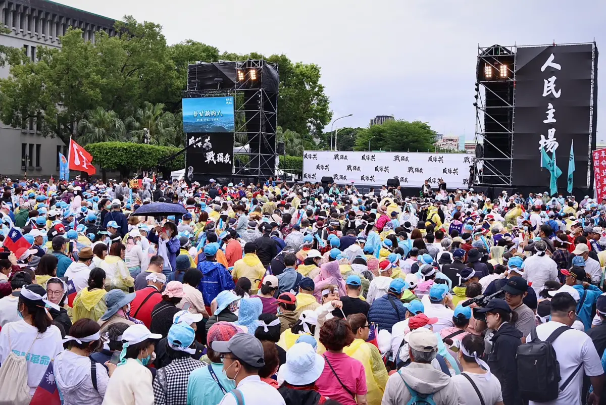 ▲國民黨號召426日上凱道，現場號稱25萬人。（圖／記者朱永強攝影）