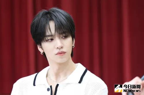 ▲n.SSign張熹援（左起）、知念和汰、李漢俊、方毅家、鄭墭允、ROBIN、尹度賀記者會。（圖／記者李政龍攝）