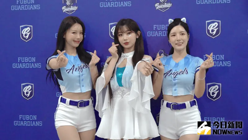 ▲Fubon Angels李珠珢（中）、李雅英（左）、南珉貞（右）繼開幕戰系列賽後3人再度合體。（圖／記者陳云茹攝影）