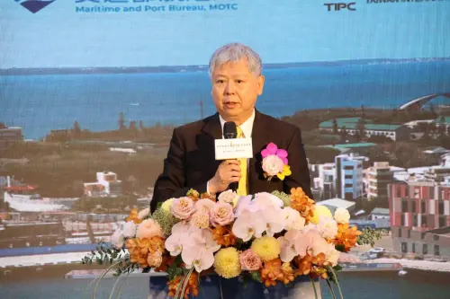 ▲台灣港務公司董事長李賢義致詞。(圖/高雄港務分公司提供) ▲台灣港務公司董事長李賢義致詞。(圖/高雄港務分公司提供)