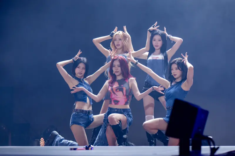 ▲ITZY成員禮志、Lia、留真、彩領、有娜來台參加由SJ利特主持的「K-FLOW3」拼盤演唱會。（圖／希林國際）