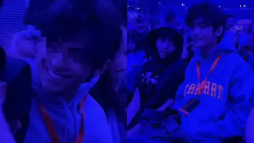 ▲謝霆鋒2名兒子現身演唱會台下座席。（圖／翻攝自微博）