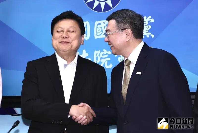 ▲行政院長卓榮泰拜會國民黨立院黨團。(圖／記者葉政勳攝，2025.04.28)