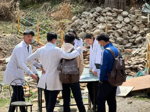 ▲加德滿都婦幼醫院（Siddhi Memorial Hospital)實習醫生研討場所（圖／台北陽明扶輪社提供）