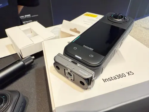 ▲Insta360 X5。（圖／記者周淑萍攝）