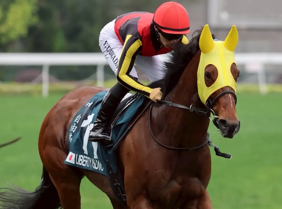 ▲日本三冠雌馬「自由島」征戰香港女皇盃，卻因左腳骨折，最終遭到安樂死。（圖／取自川田將雅官方IG）