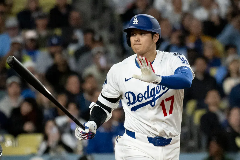 ▲最新「國聯MVP競爭排名」，大谷目前僅位列第九名，MVP連莊之路坎坷。（圖／美聯社／達志影像）