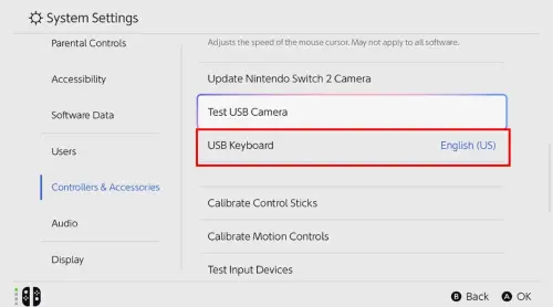 ▲任天堂在分享 Switch 2 攝影機的操作解說，頁面上竟顯示「USB Keyboard」。（圖／任天堂官網）