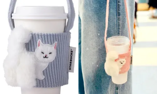 星巴克「藍貓屁屁杯套」5/2開賣新品!母親節買一送一咖啡優惠 ▲星巴克「藍貓屁屁杯套」又來搶貓奴荷包。(圖/星巴克提供)