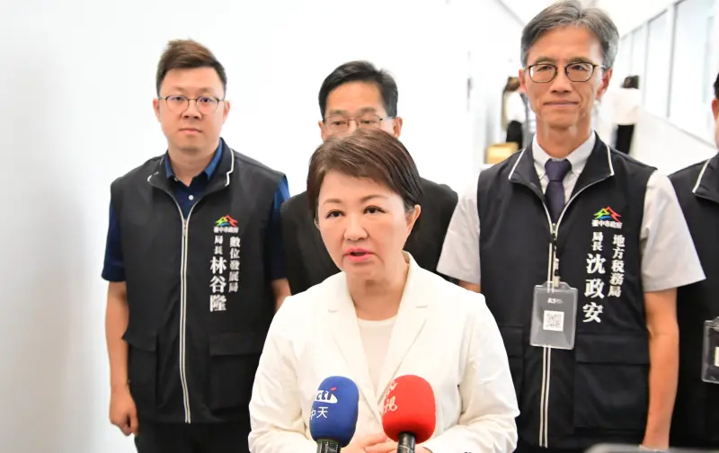 ▲台中市盧秀燕喊話郭智輝，針對火力發電占比破8成一事。應先回答人民3個問題。（圖／記者顏幸如攝，2025.04.29）