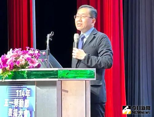 ▲經濟部產業園區管理局局長楊志清致詞。(圖／記者黃守作攝，2025.04.29)