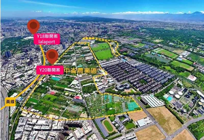 ▲高市捷運局推動捷運黃線Y20聯開案，將Y20站東側農業區變更為捷運開發區。（圖／高市府捷運局提供）