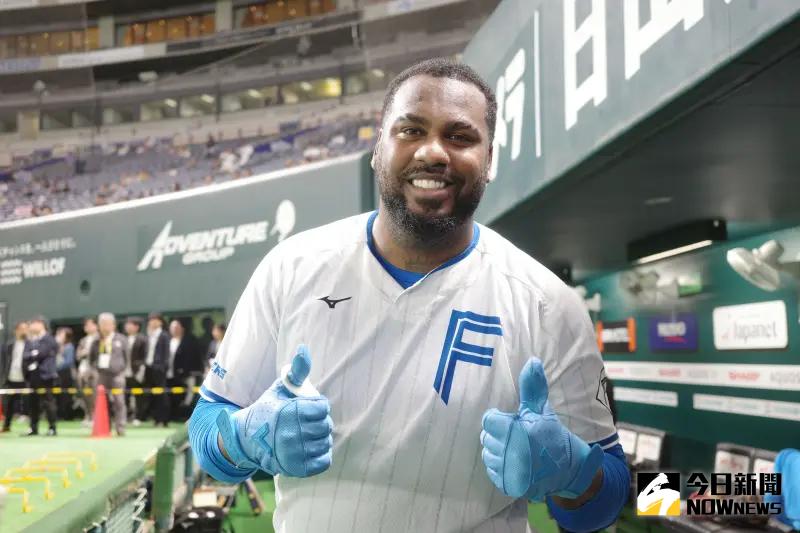 ▲北海道日本火腿鬥士隊洋砲Franmil Reyes曾與張育成、吉力吉撈・鞏冠為小聯盟隊友。（圖／記者陳柏翰攝）