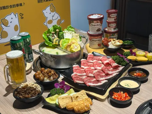 ▲對身分證字號中兩碼，到肉之間 大盤肉幸福鍋物，每人均消含600元以上，每桌將送「美國CAB安格斯黑牛嫩肩」一份。（圖／馬辣提供）