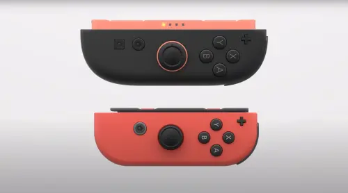 Nintendo Switch 2隨付的控制器「Joy-Con 2」也將升級,左右操控搖桿尺寸也變大,手指可以舒適地放在上面。(圖/翻攝Nintendo YouTube) ▲Nintendo Switch 2隨付的控制器「Joy-Con 2」也將升級,左右操控搖桿尺寸也變大,手指可以舒適地放在上面。(圖/翻攝Nintendo YouTube)