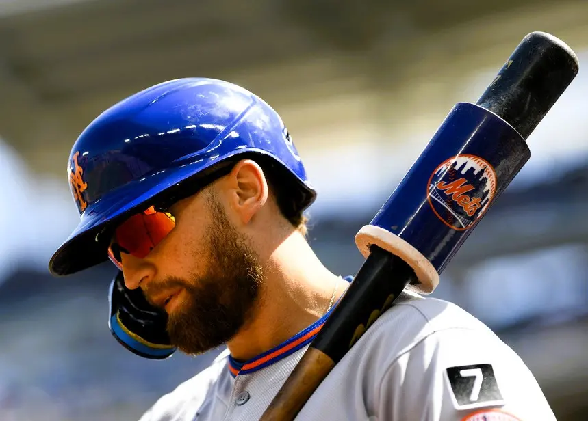 ▲大都會32歲外野手Brandon Nimmo單場6打數4安打、包含雙響砲、灌進9分打點後，卻因流感進入傷兵名單。（圖／美聯社／達志影像）