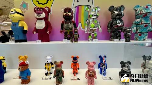 ▲漢神巨蛋快閃店帶來超過70款人氣 BE@RBRICK。（圖／記者陳美嘉攝）