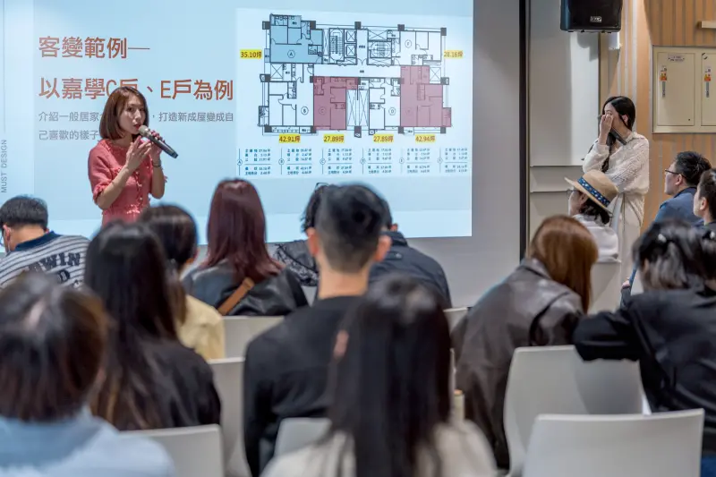 ▲不同戶型的住戶輪流分享，表示與鄰居一起成為嘉學社區的一員感到開心。（圖／信義房屋提供）