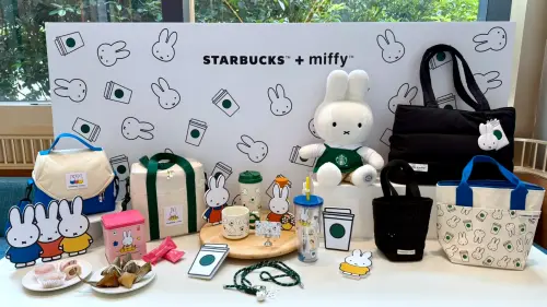 星巴克Miffy米菲兔5/2開賣！13款聯名周邊開箱實拍　荔枝新品好喝
