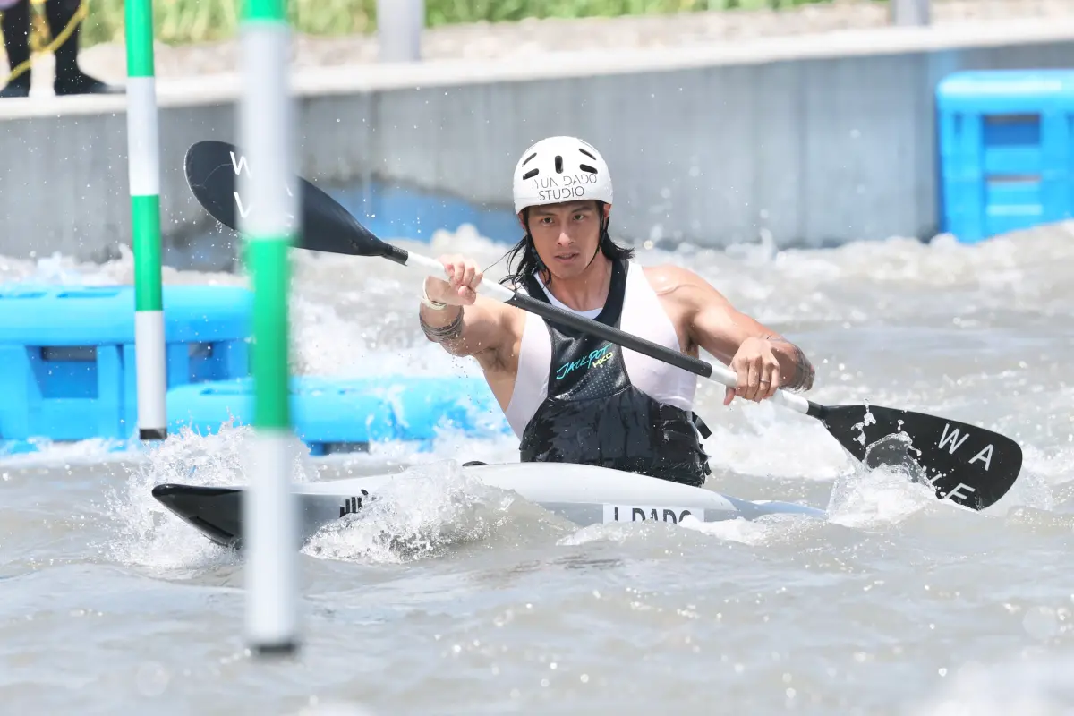 ▲依勇達多（李漢城）表示場地水流紮實，具備國際水準。(圖/宜蘭縣府提供)