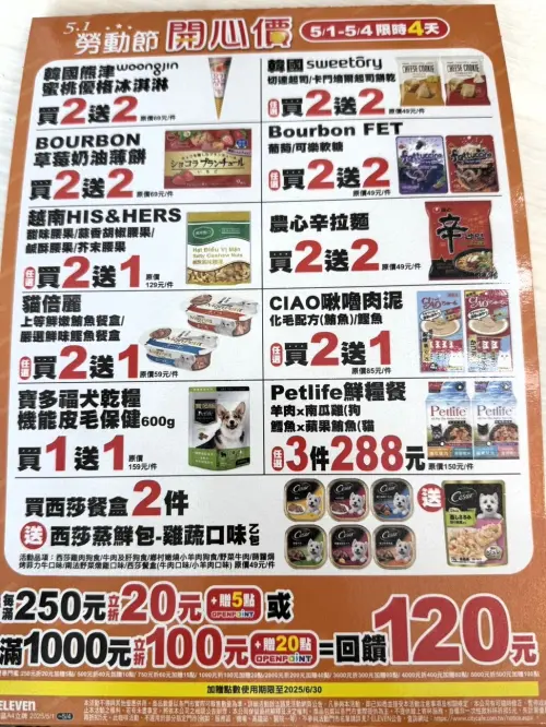 ▲7-11自5月1日至5月4日推出「勞動節開心價」。（圖／記者黃韻文攝）