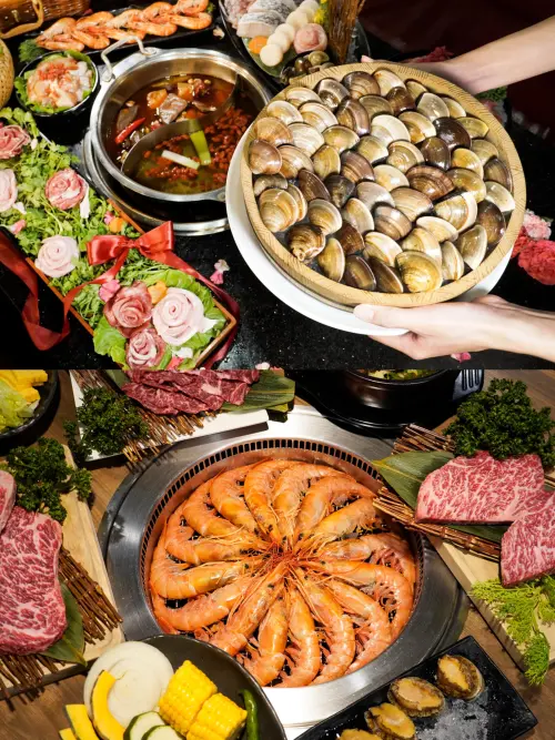 海底撈5月生日壽星優惠!藤椒檸檬新鍋底 「小龍蝦」隱藏吃法曝 ▲馬辣集團對中身分證,「XXL大蛤、天使紅蝦」吃到飽。(圖/馬辣集團提供)