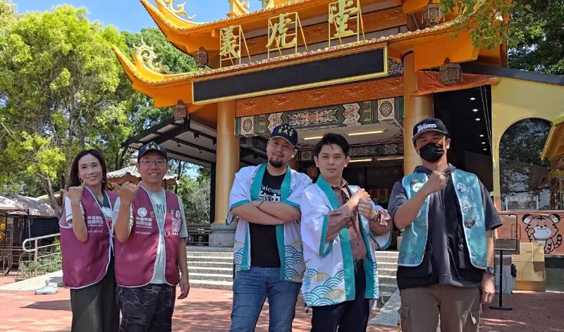 ▲台中市罷聯在外埔區虎爺廟聯合祈福的同時，國民黨台中市黨部正因死亡連署疑慮遭檢調搜索。（圖／台中罷聯提供，2025.05.02）