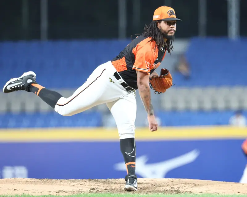 ▲統一獅洋投飛力獅此役演出6局無失分好投，連續19無失分。（圖／統一獅提供）