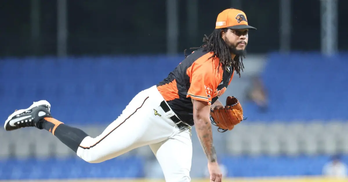 ▲統一獅洋投飛力獅此役演出6局無失分好投，連續19無失分。（圖／統一獅提供）