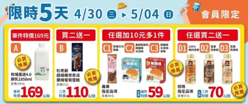 ▲全家義美冰淇淋指定品項10元多一件。（圖／翻攝自全家）