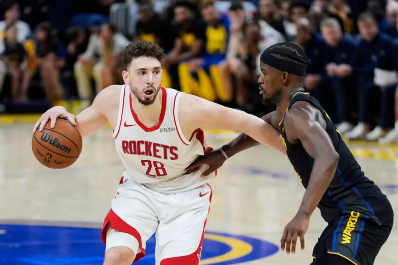 ▲休士頓火箭115：107擊敗金州勇士，把七戰四勝系列賽帶進搶七。搶七大戰在火箭主場，最近二連勝打出逆襲信心火箭，很有機會再創季後賽驚奇。（圖／美聯社／達志影像）