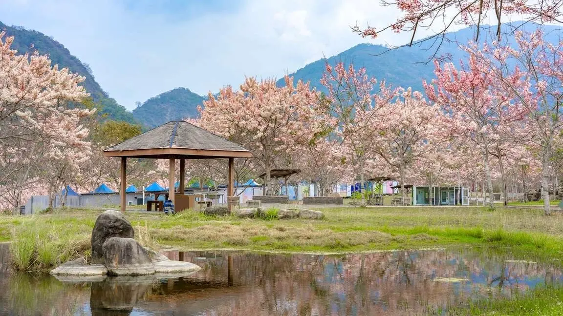 ▲寶來花賞溫泉公園體驗最自然的療癒之旅。（圖／高市府觀光局提供）