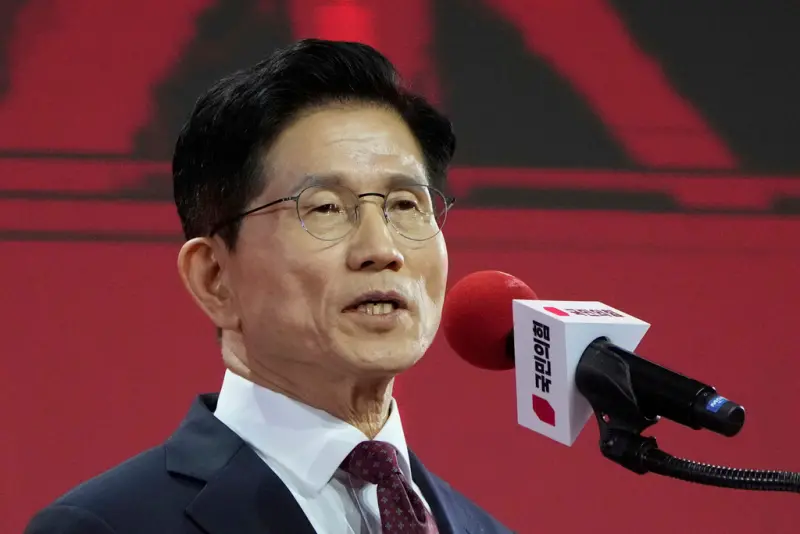 ▲韓國執政黨、國民力量黨總統候選人金文洙。(圖/達志影像/美聯社)