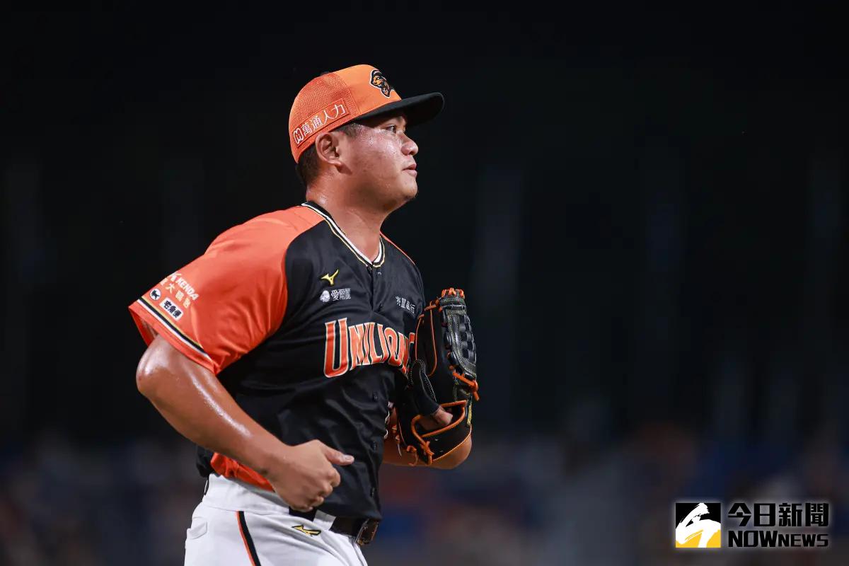 ▲統一獅胡智爲今日扛下季後賽G5先發投手，將對決樂天桃猿洋投波賽樂。（圖／記者葉政勳攝 ,2025.05.03）