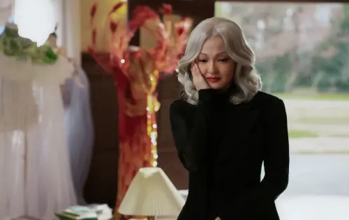 ▲張韶涵扮老（圖／張韶涵微博）